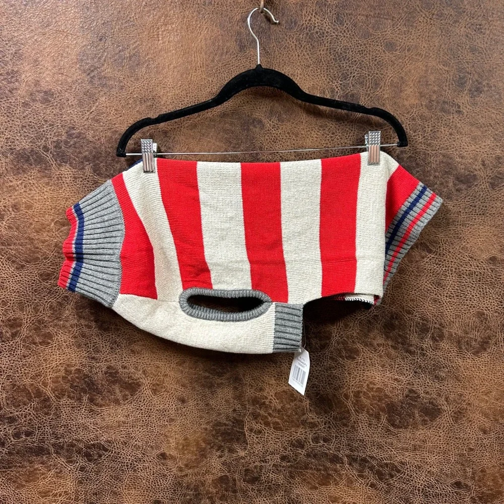 NWT USA Stars and Stripes Patriotic America XL‎ Dog Pet Sweater